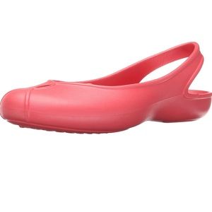 Crocs Women's Olivia II Pink Ballet Flat Slingback Shoes